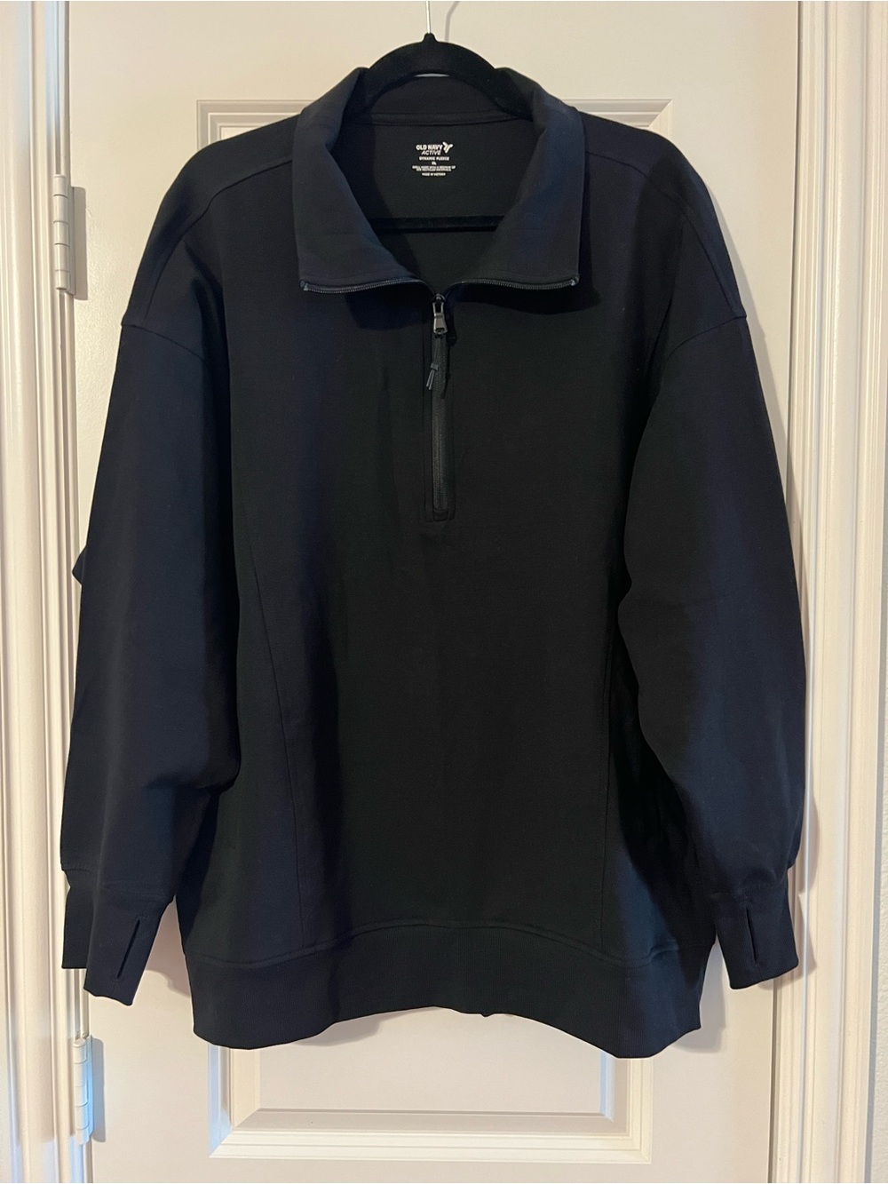 Black Dynamic Fleece Quarter-Zip Pullover